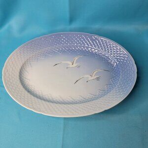 Bing & Grondahl Copenhagen Porcelain Seagull Oval Platter 10" Denmark